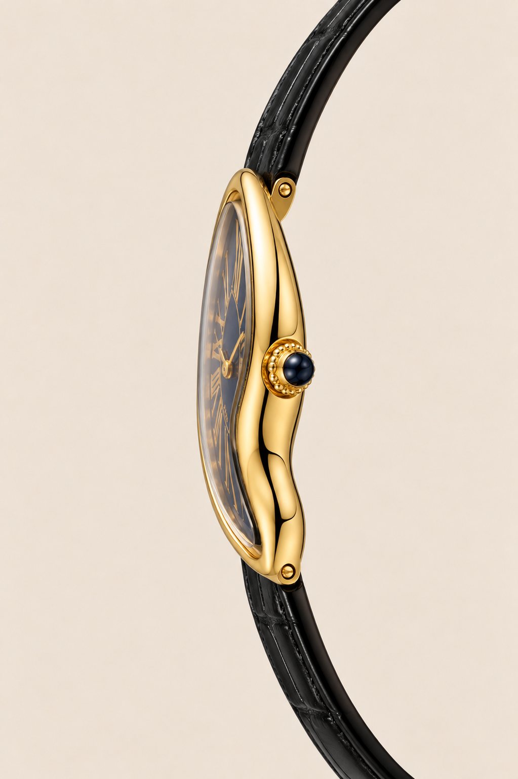 The Mirage Black/Blue/Gold Watch