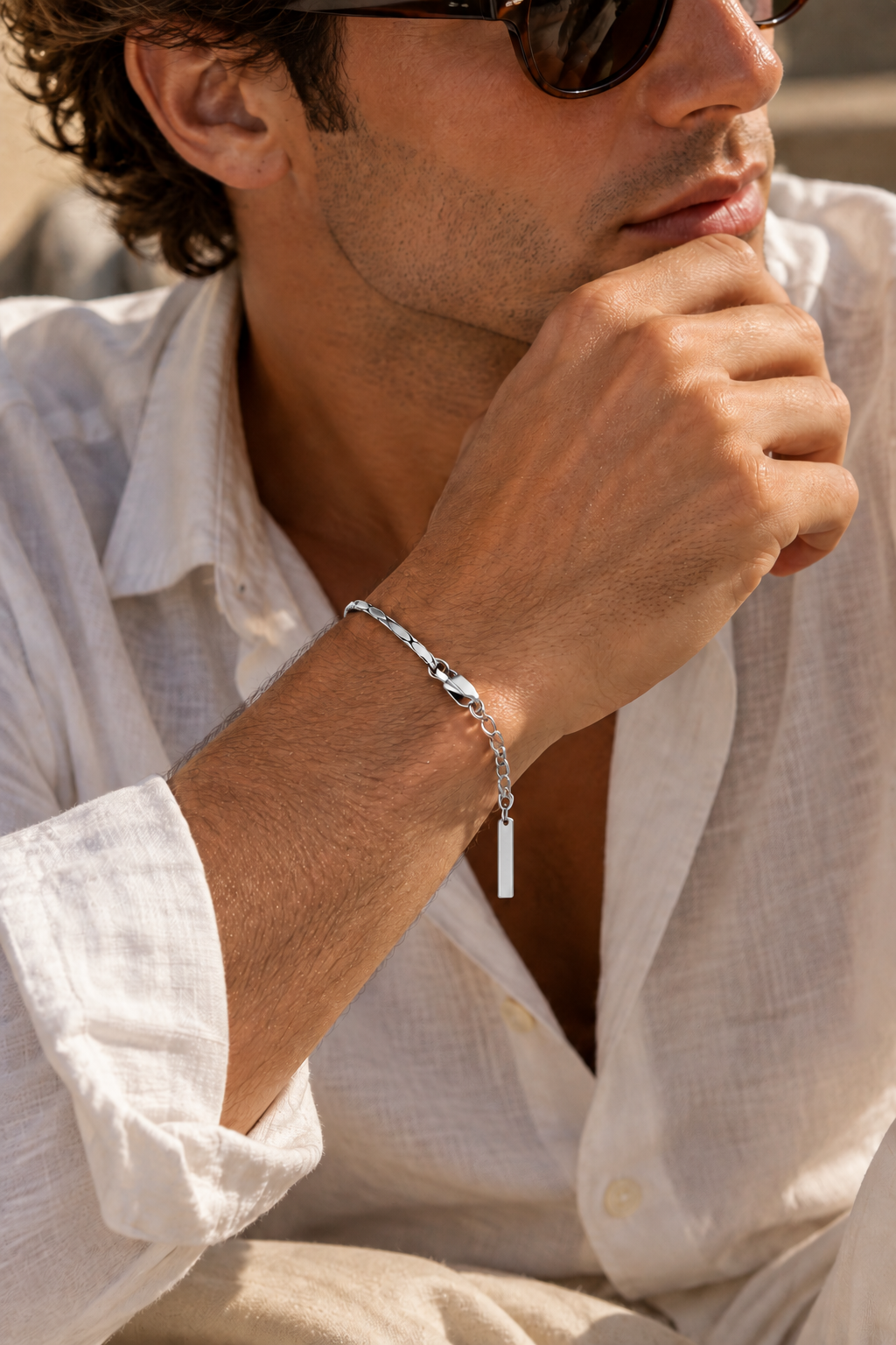 Das Royal Wire Silberarmband