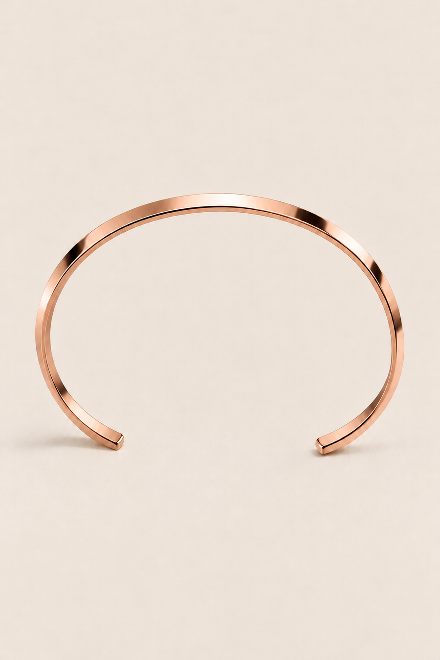 The Capri Slim Flat Rose Gold Bracelet