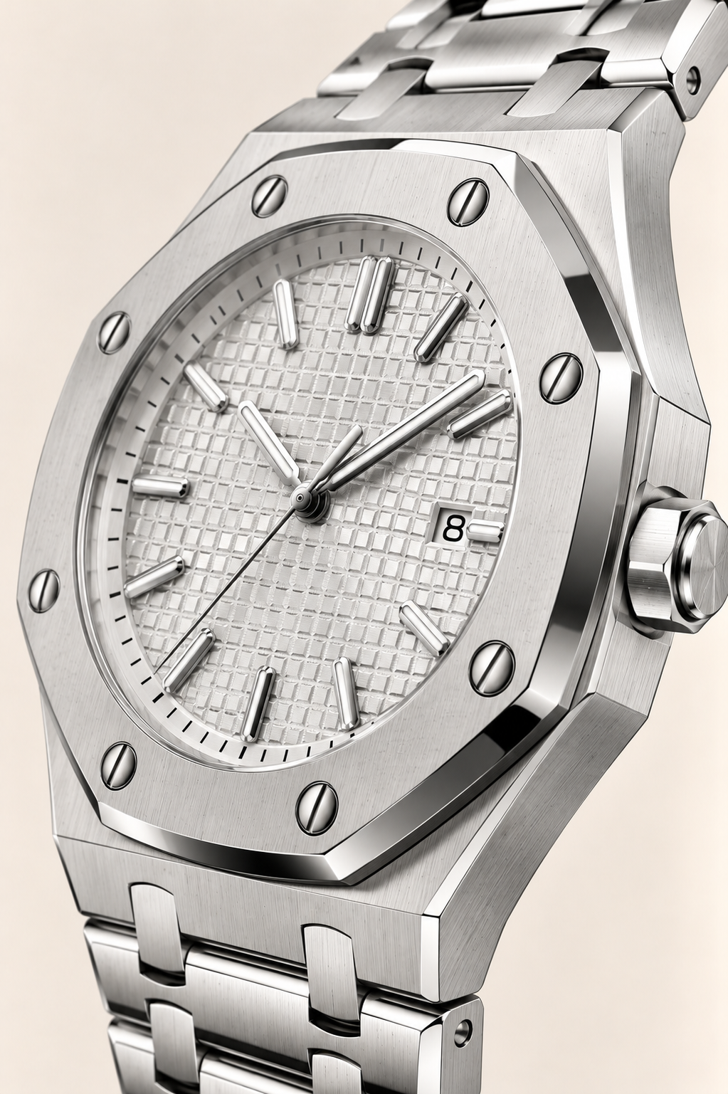 Die Monaco Silver/Ice Uhr