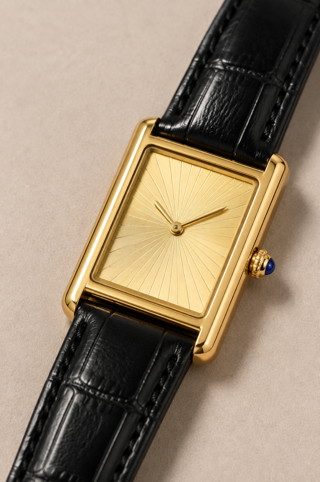 The Riviera Black/Gold Watch