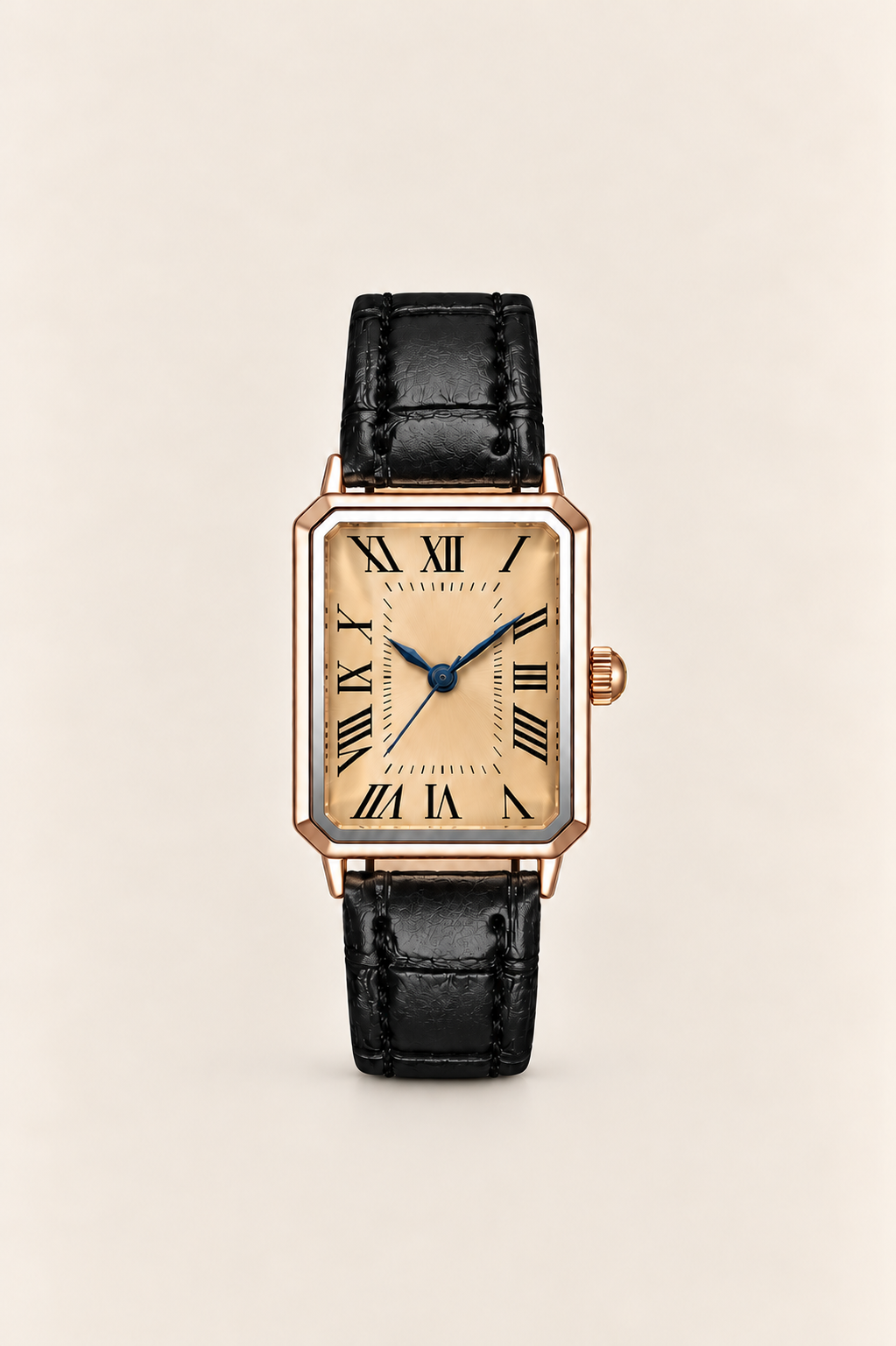 The Positano Black/Rose Gold Watch