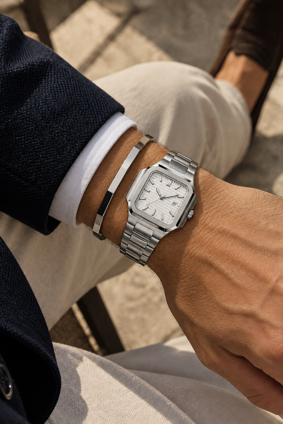 The Aura Signet Silver Bracelet