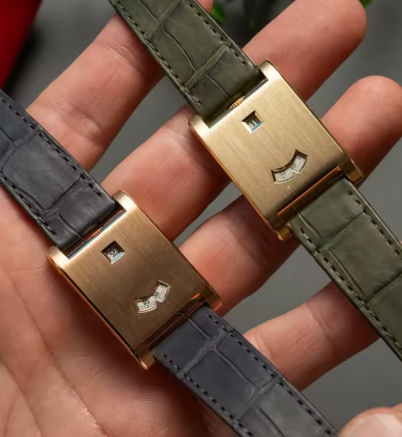 The Dolcevita Olive Gold Watch