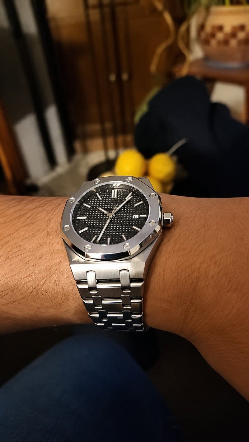 The Monaco Silver Grey Watch