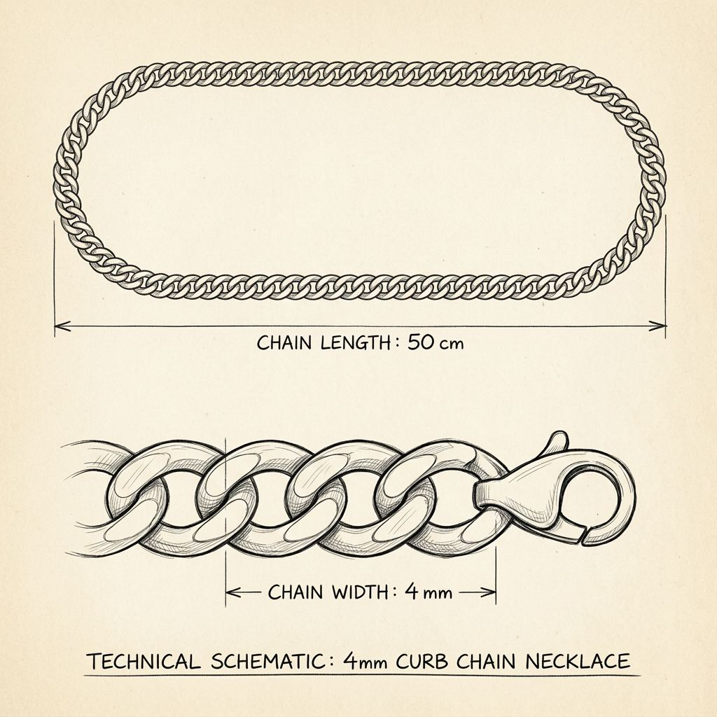 Dibujo técnico · The Classic Gold Chain