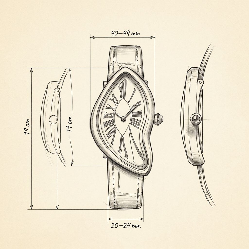 Dibujo técnico · The Mirage Green Watch