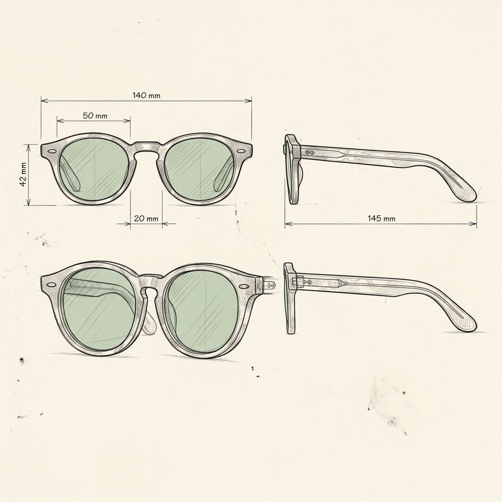 Dibujo técnico · The Positano Venturo Sunglasses