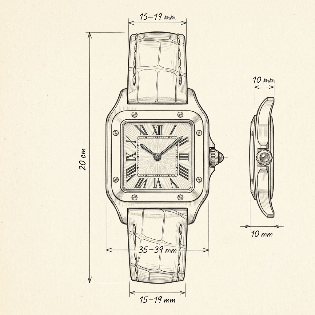 Dessin technique · The Prestige Navy/Silver Watch
